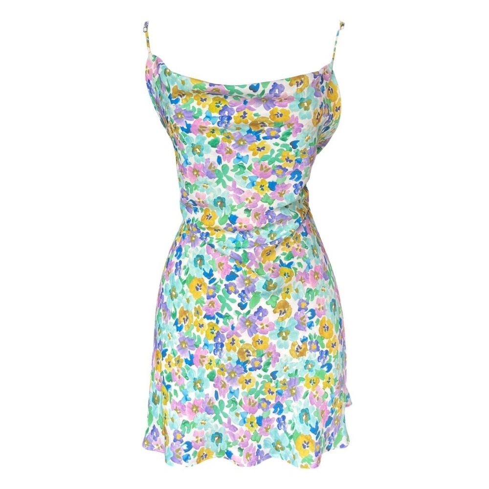 Resa Floral Cowl Neck Mini Dress size‎ M Ballet Summer Eurotrip Spring Whimsy